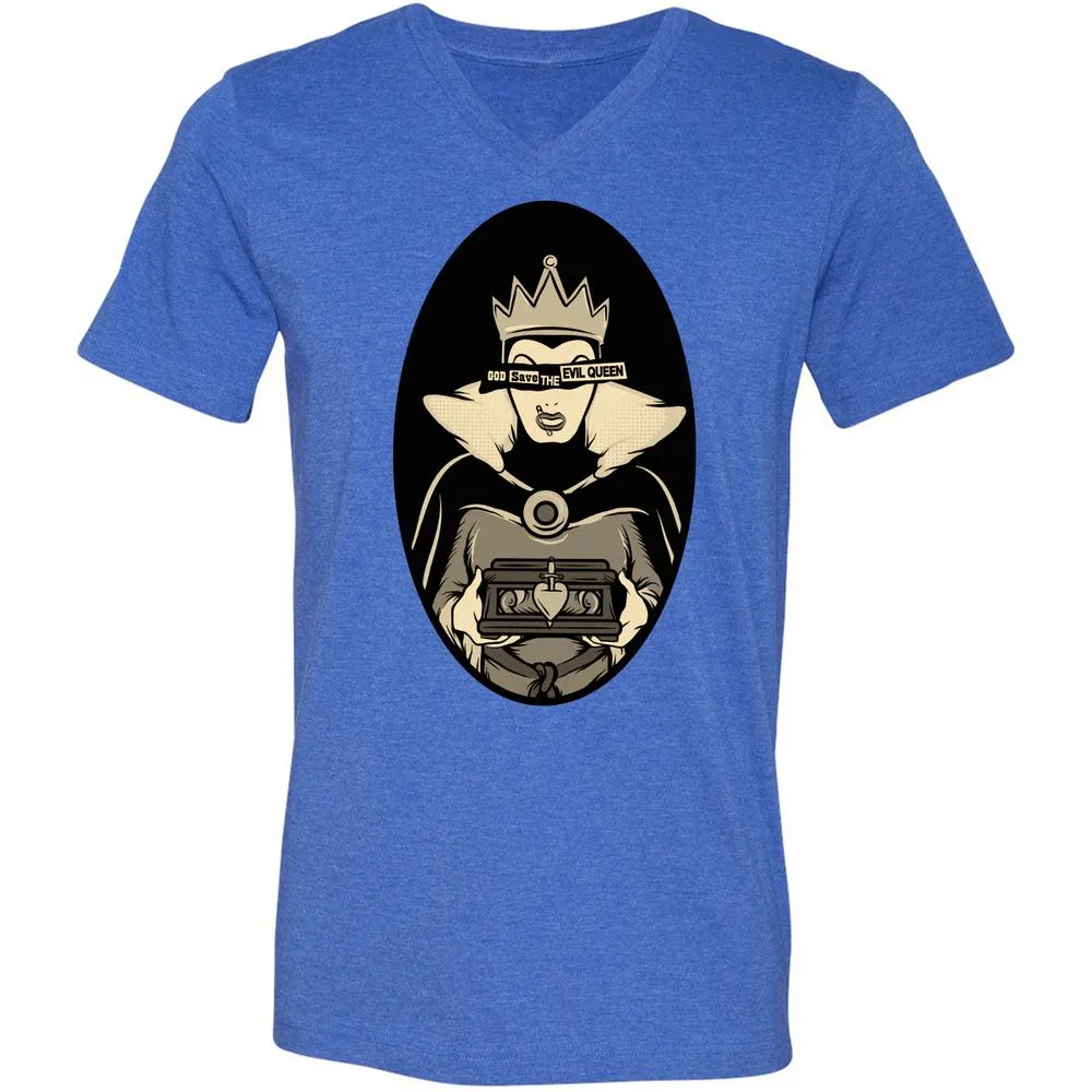 Unisex V-Neck T-Shirt - ZYYVSLRC - Heather True Royal - 14
