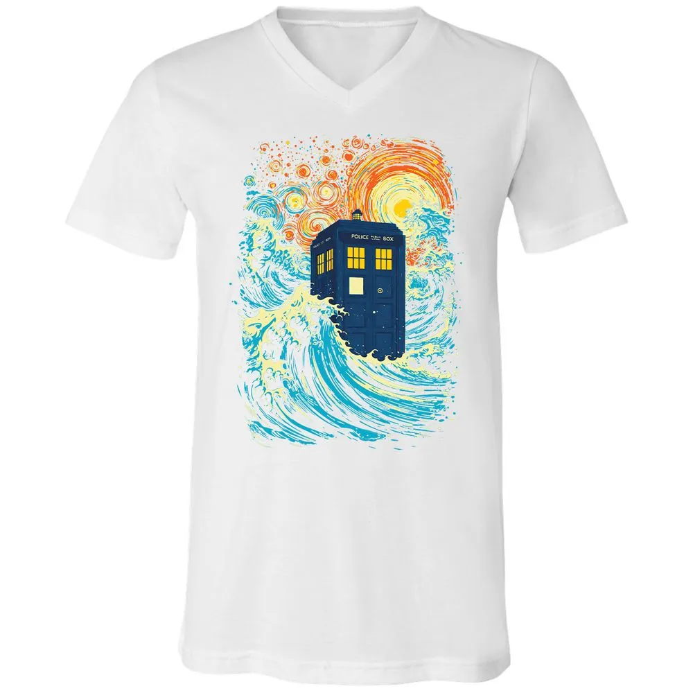 Unisex V-Neck T-Shirt - W4GZ85MA - White - 5