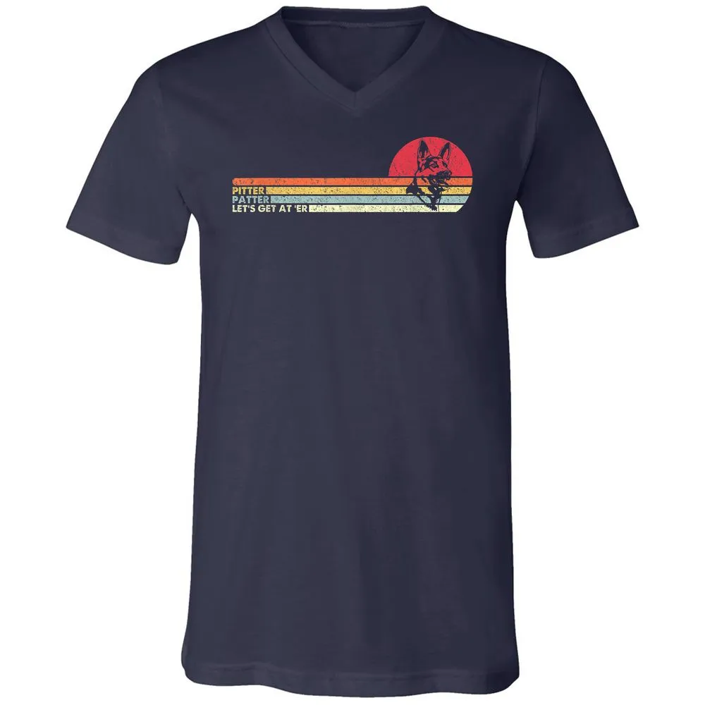 Unisex V-Neck T-Shirt - NK9V5LD3 - Navy - 2