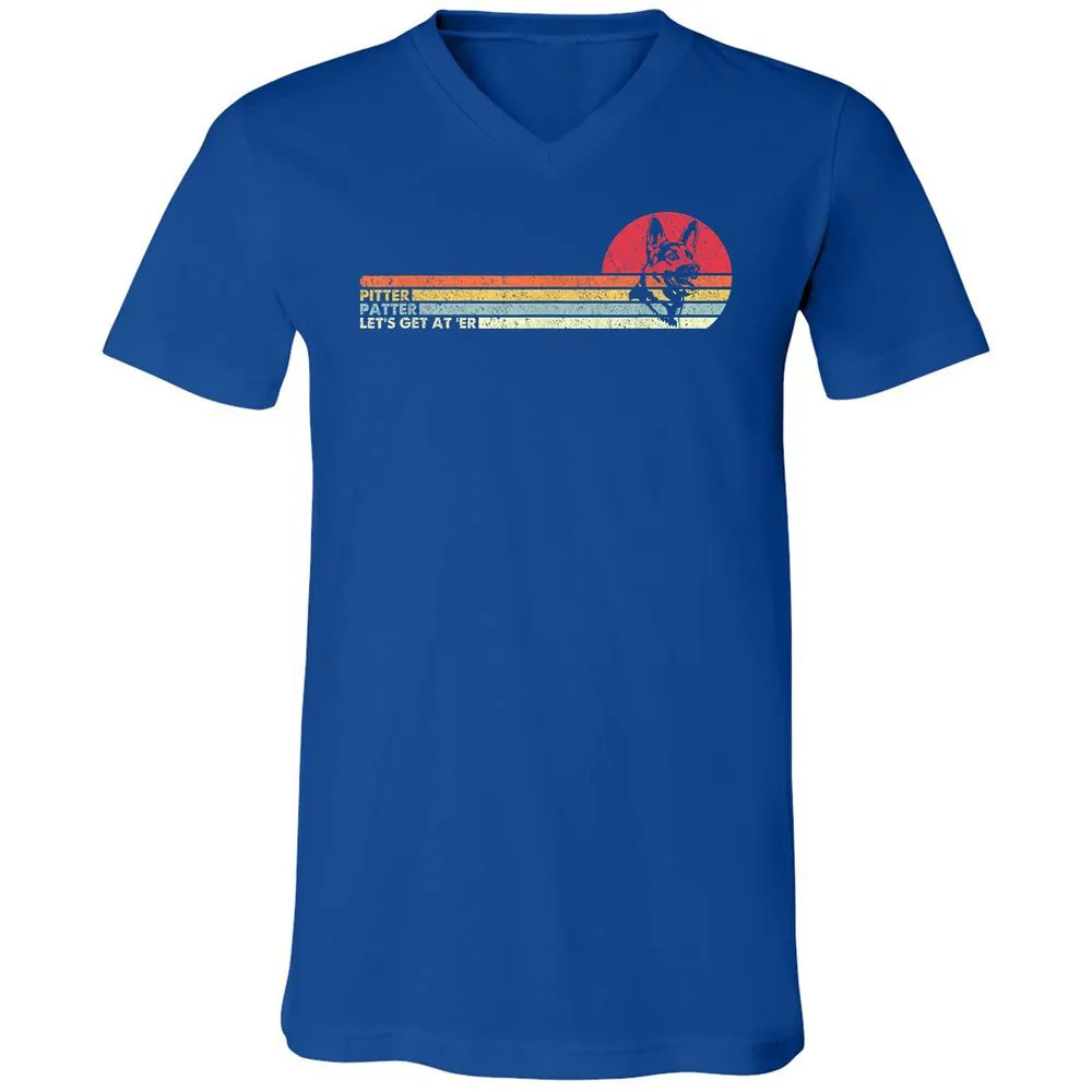 Unisex V-Neck T-Shirt - NK9V5LD3 - True Royal - 4