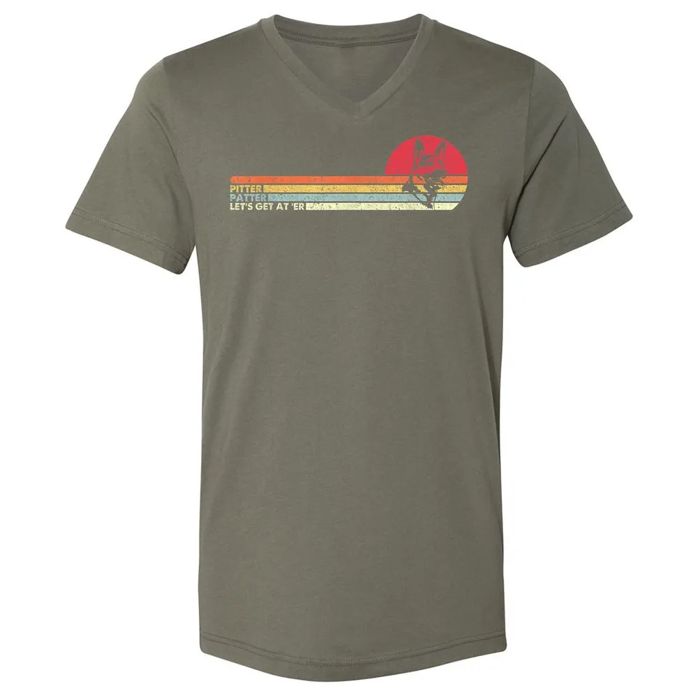Unisex V-Neck T-Shirt - NK9V5LD3 - Military Green - 10