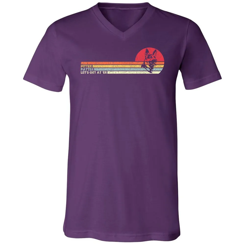 Unisex V-Neck T-Shirt - NK9V5LD3 - Team Purple - 9
