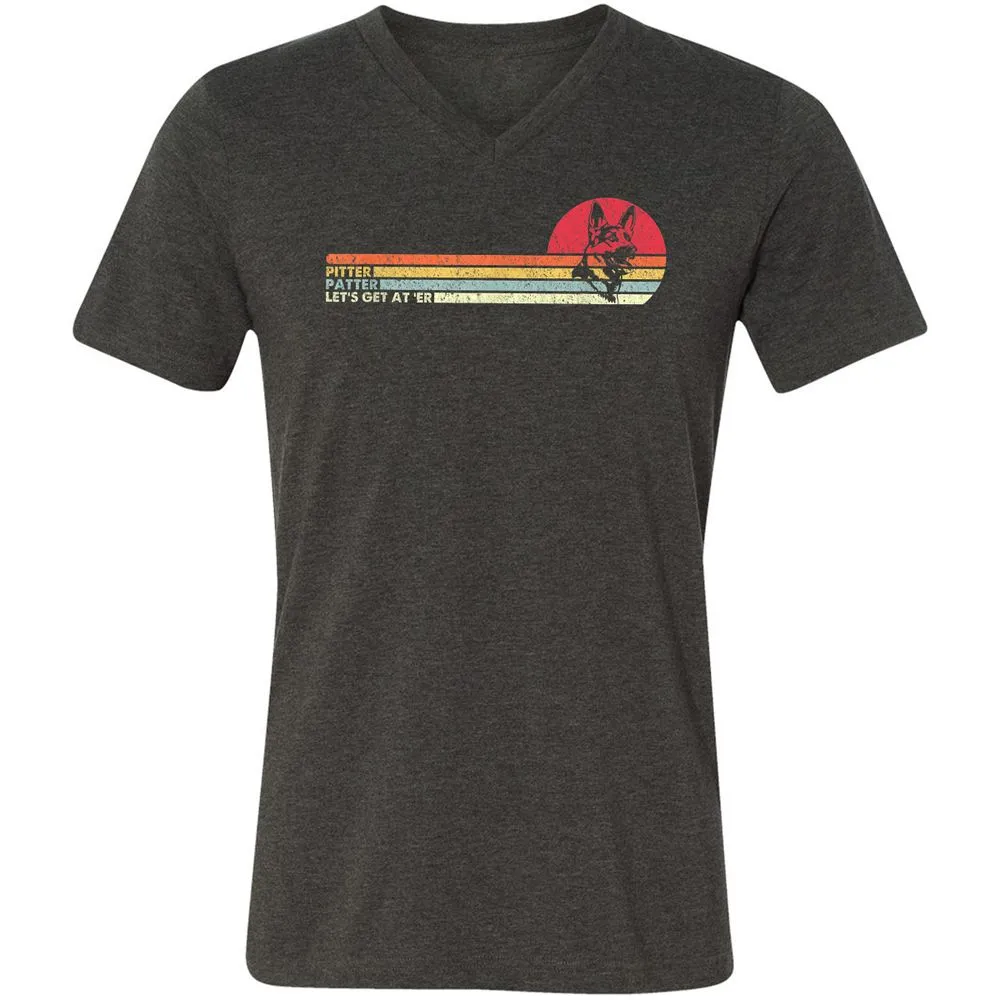 Unisex V-Neck T-Shirt - NK9V5LD3 - Dark Grey Heather - 8