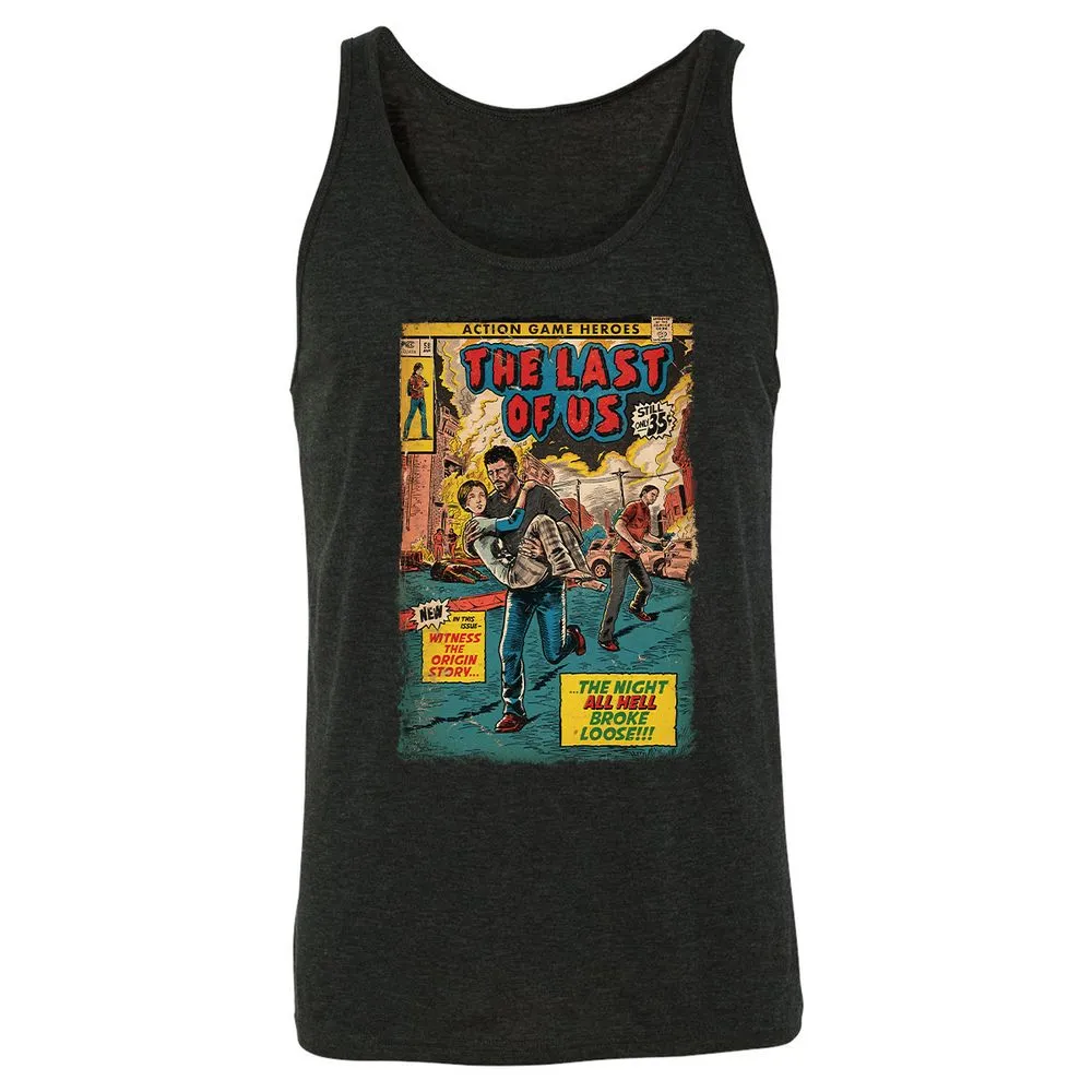 Unisex Jersey Tank - 7BL1Q9MF - Charcoal Black Triblend - 5