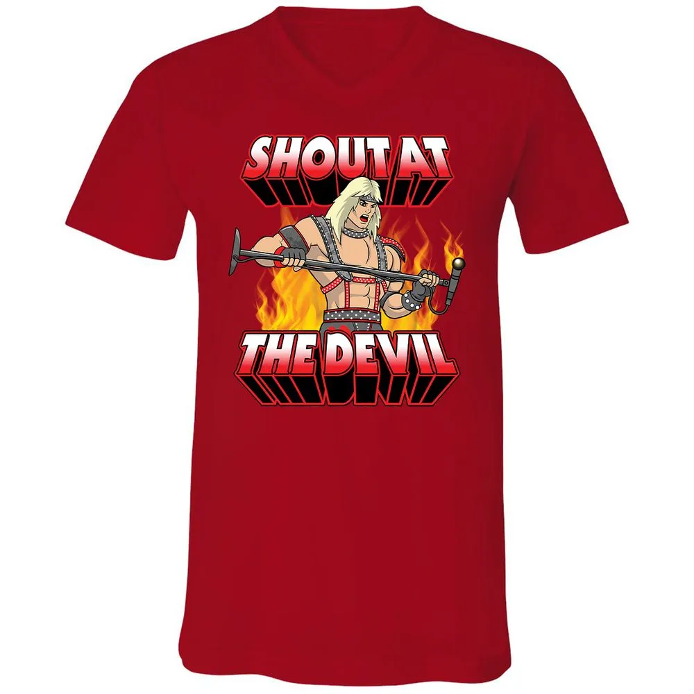Unisex V-Neck T-Shirt - JLSVPAQG - Red - 3