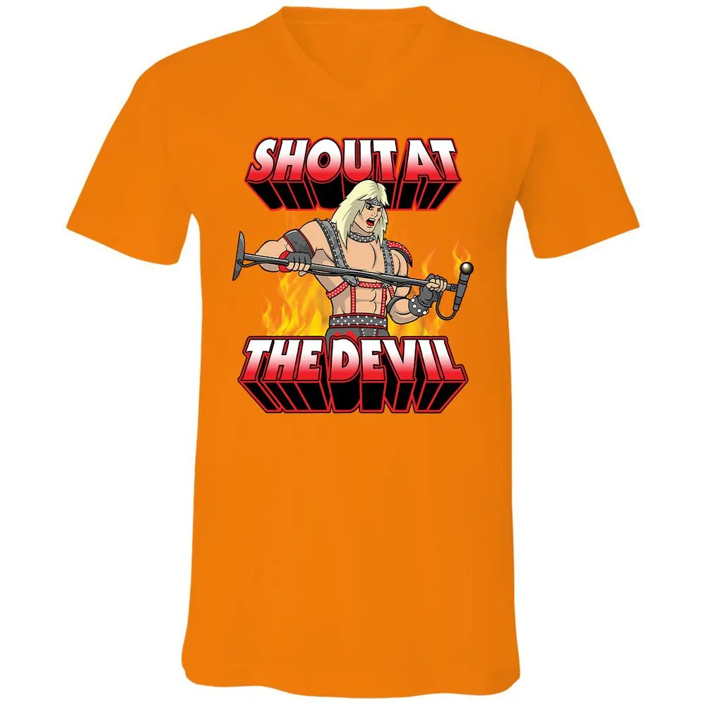 Unisex V-Neck T-Shirt - JLSVPAQG - Orange - 11