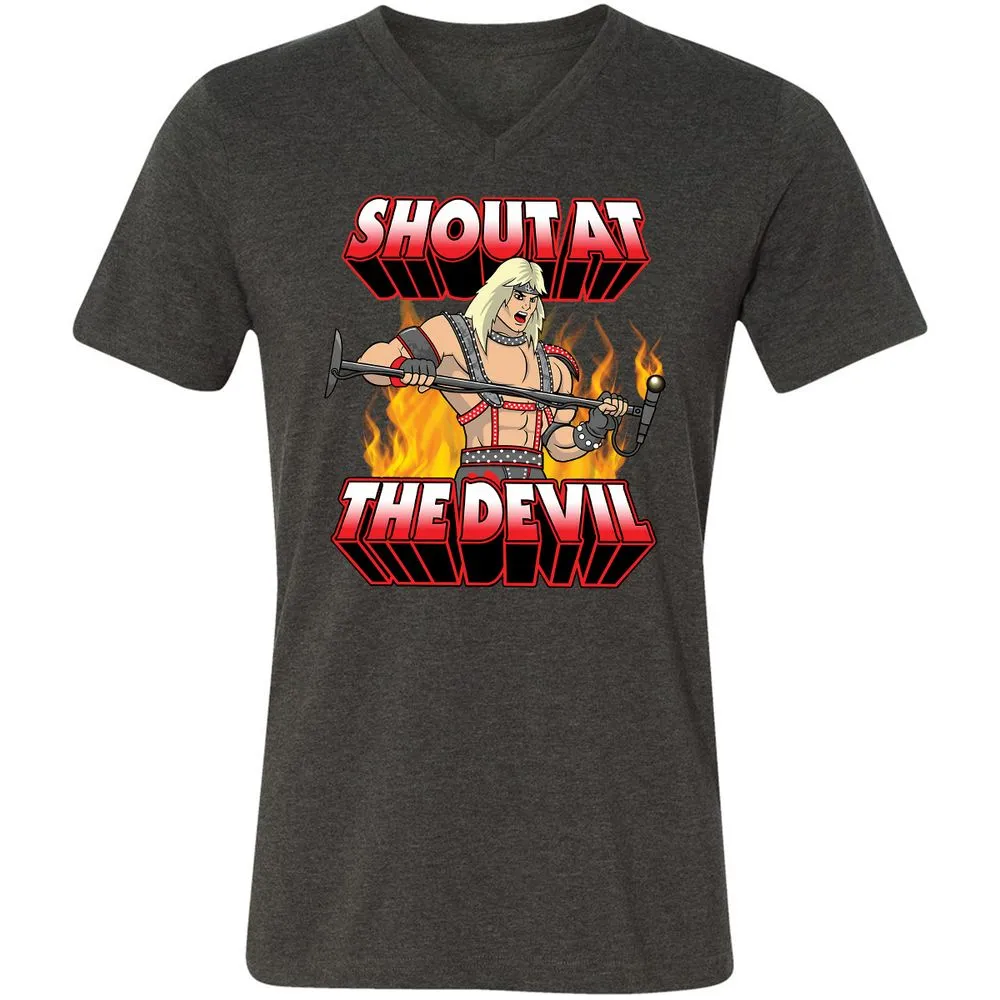 Unisex V-Neck T-Shirt - JLSVPAQG - Dark Grey Heather - 8