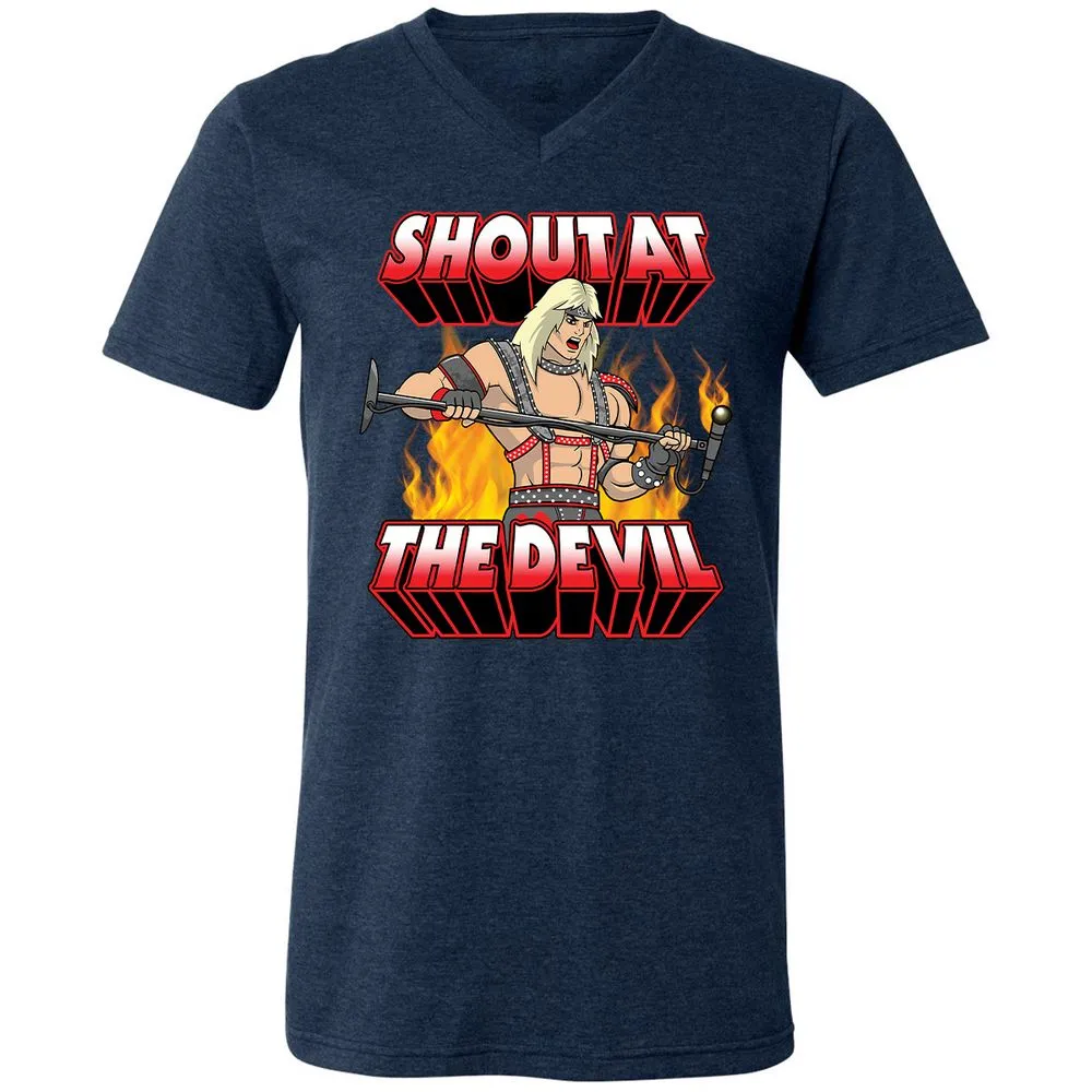 Unisex V-Neck T-Shirt - JLSVPAQG - Heather Navy - 15