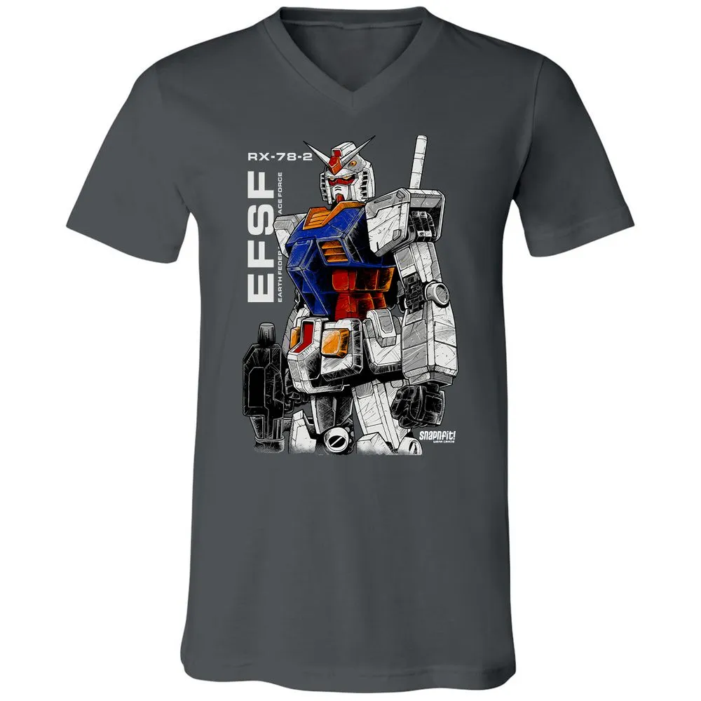 Unisex V-Neck T-Shirt - Z2ESLX2Q - Asphalt - 12