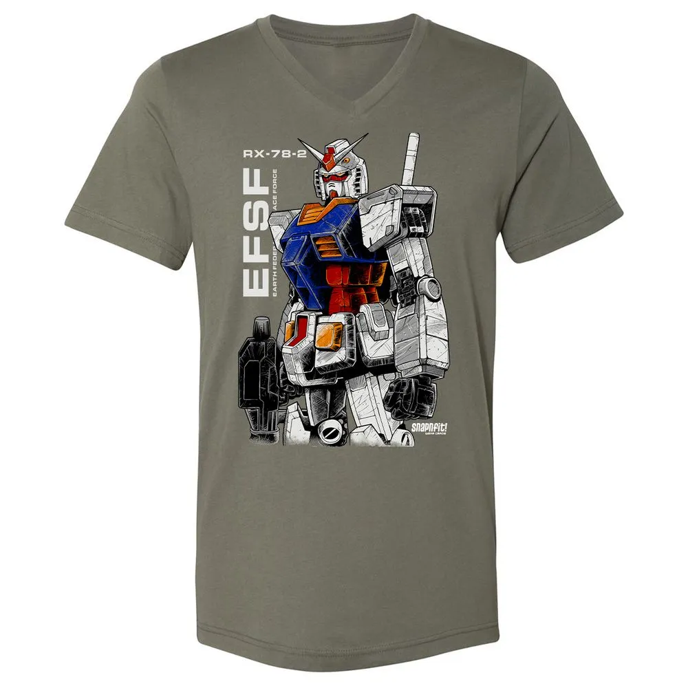 Unisex V-Neck T-Shirt - Z2ESLX2Q - Military Green - 10