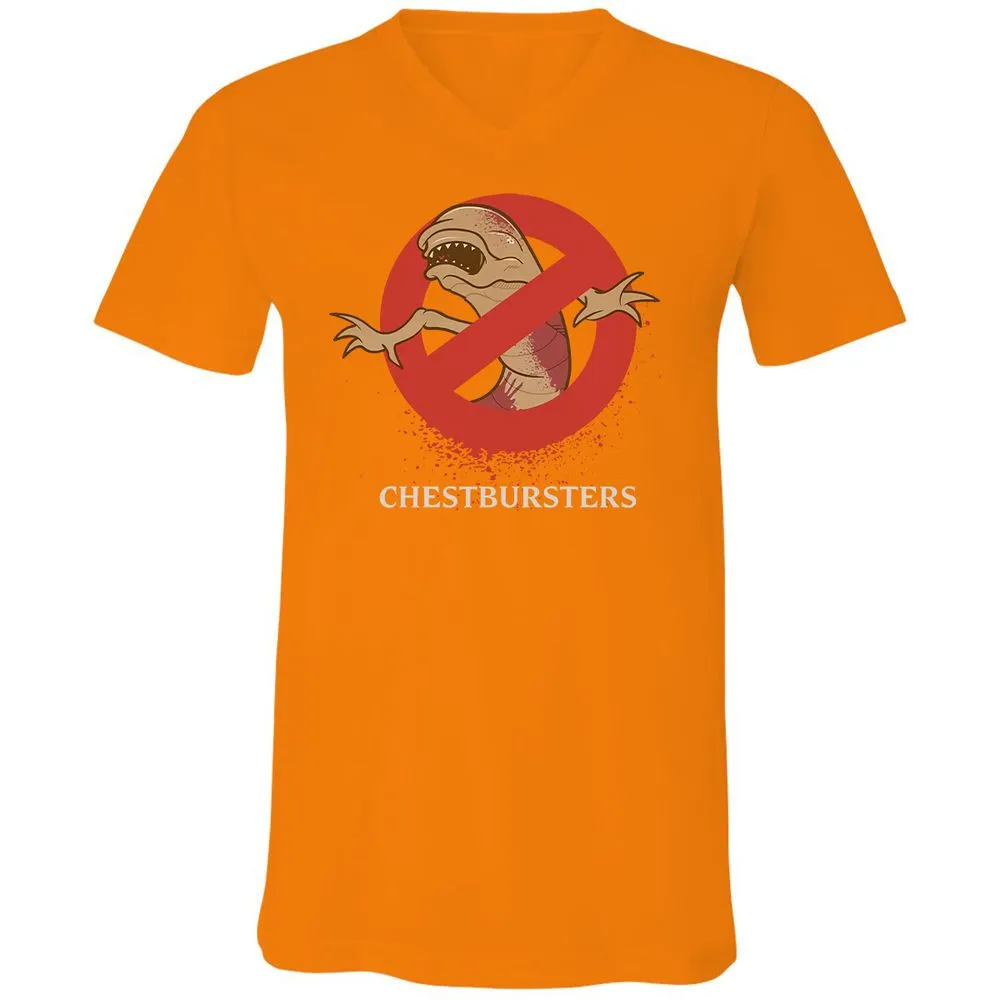 Unisex V-Neck T-Shirt - HXXK6S29 - Orange - 11