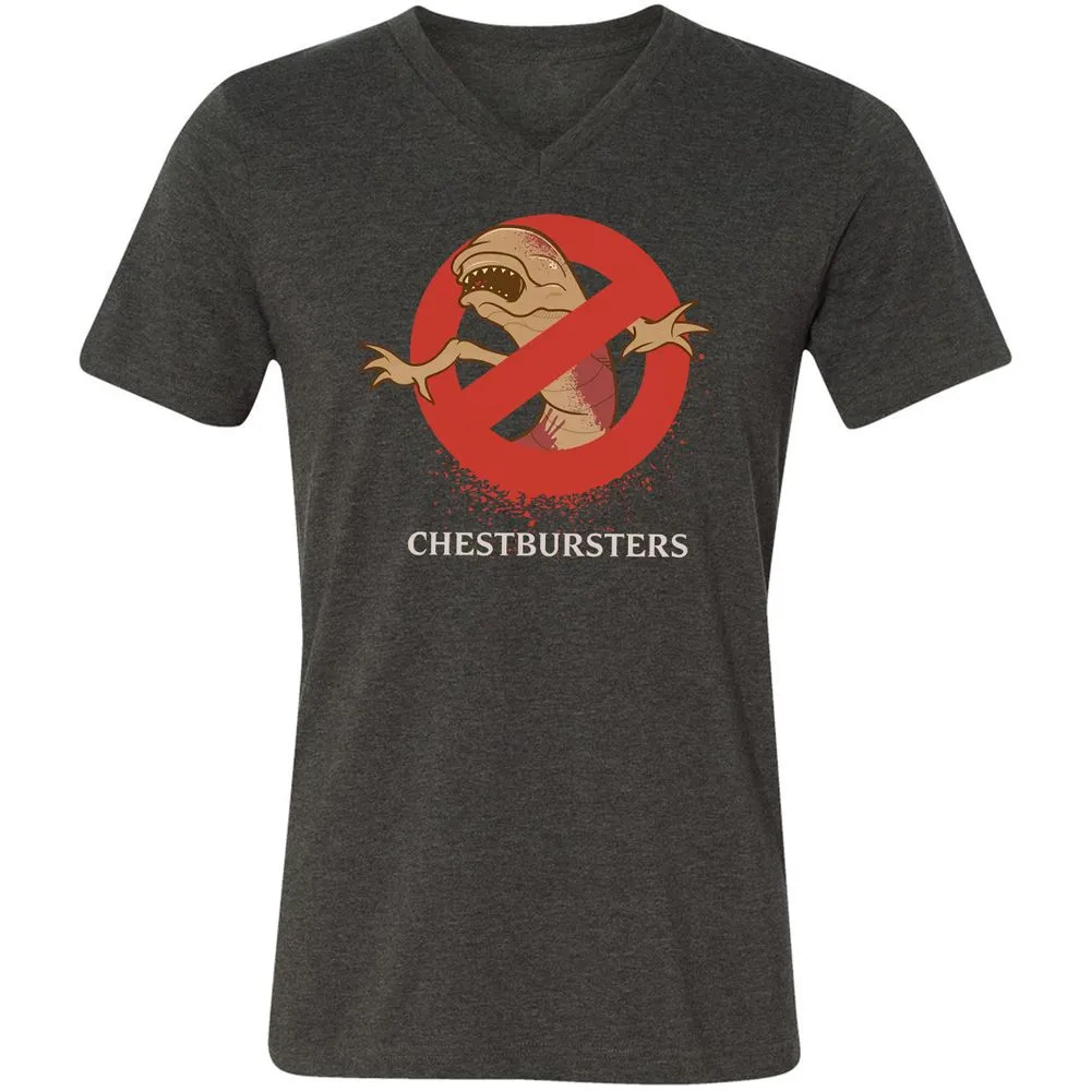 Unisex V-Neck T-Shirt - HXXK6S29 - Dark Grey Heather - 8