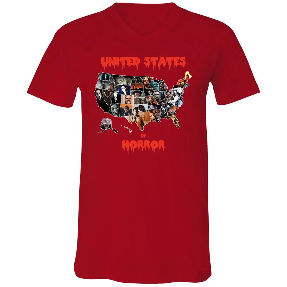 Unisex V-Neck T-Shirt - PFSB2ALG - Red - 3