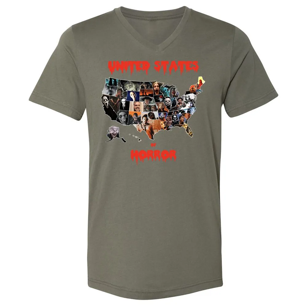 Unisex V-Neck T-Shirt - PFSB2ALG - Military Green - 10