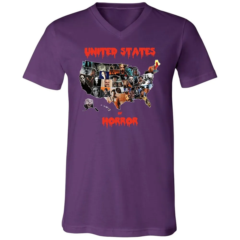 Unisex V-Neck T-Shirt - PFSB2ALG - Team Purple - 9