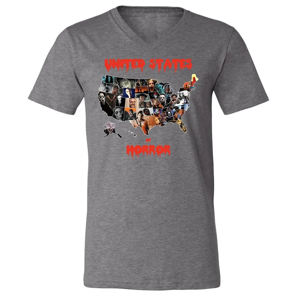 Unisex V-Neck T-Shirt - PFSB2ALG - Deep Heather - 13