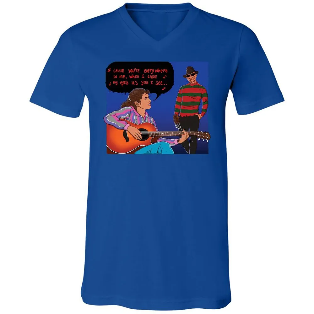 Unisex V-Neck T-Shirt - 9Z9Q9LC5 - True Royal - 4