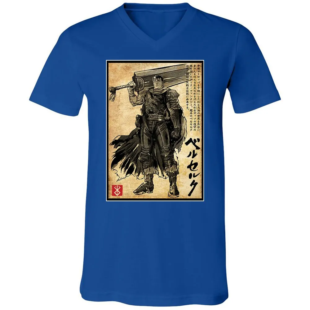Unisex V-Neck T-Shirt - 6V9UDS5Q - True Royal - 4