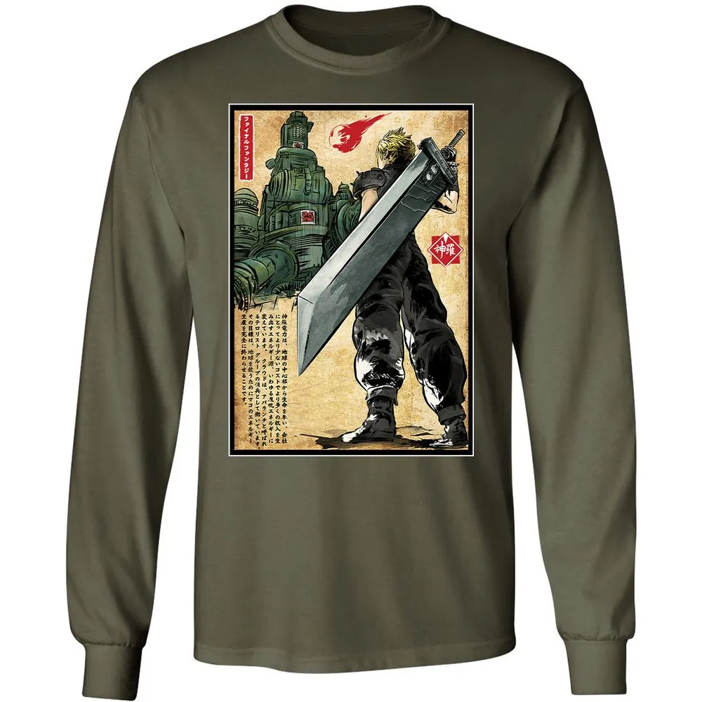 Long Sleeve T-Shirt - 62F49XUE - Military Green - 16