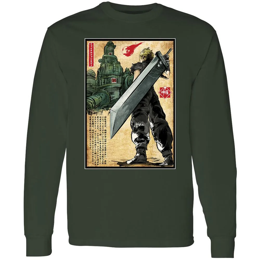 Long Sleeve T-Shirt - 62F49XUE - Forest Green - 4