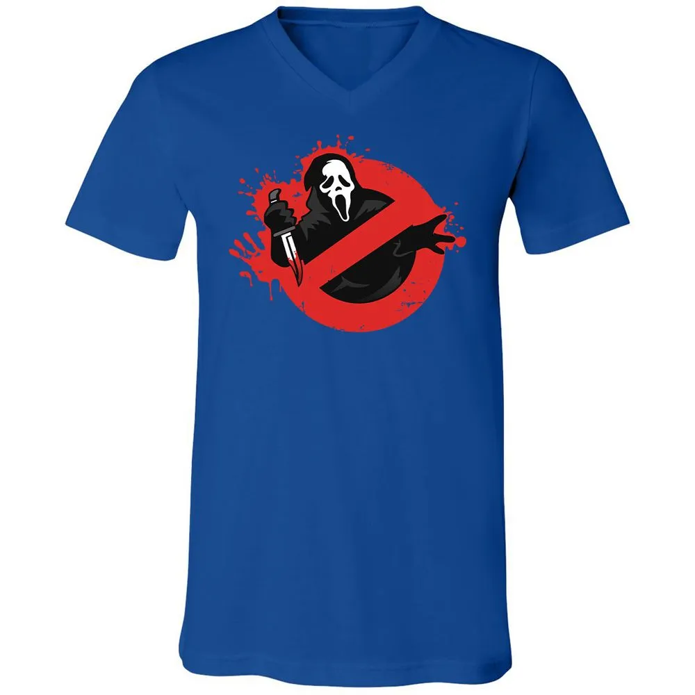 Unisex V-Neck T-Shirt - 1RHA2SAD - True Royal - 4