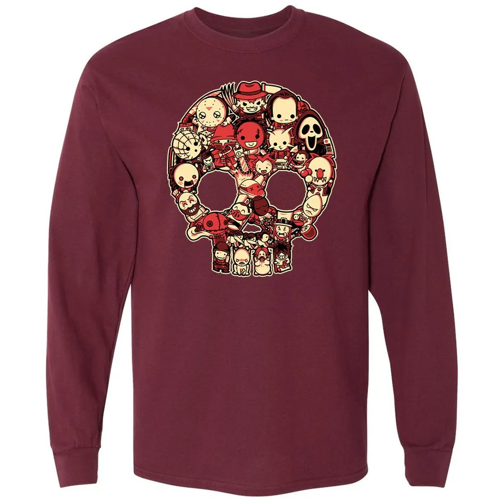 Long Sleeve T-Shirt - 8N6NQRSF - Maroon - 11