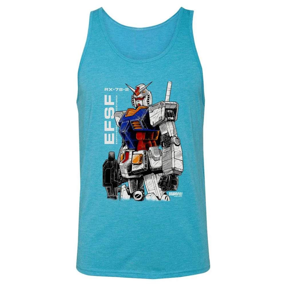 Unisex Jersey Tank - LAAQXJZV - Aqua Triblend - 3