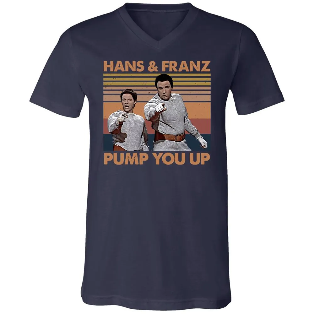 Unisex V-Neck T-Shirt - 481CAH6Q - Navy - 2