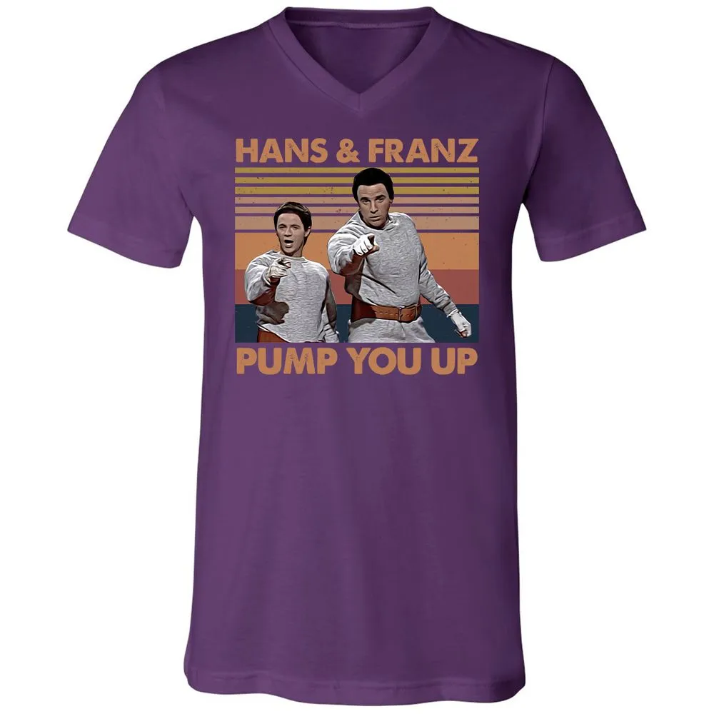 Unisex V-Neck T-Shirt - 481CAH6Q - Team Purple - 9