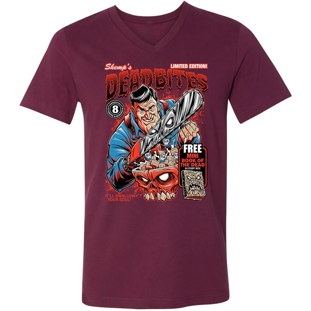 Unisex V-Neck T-Shirt - FWB1YVTZ - Maroon - 6