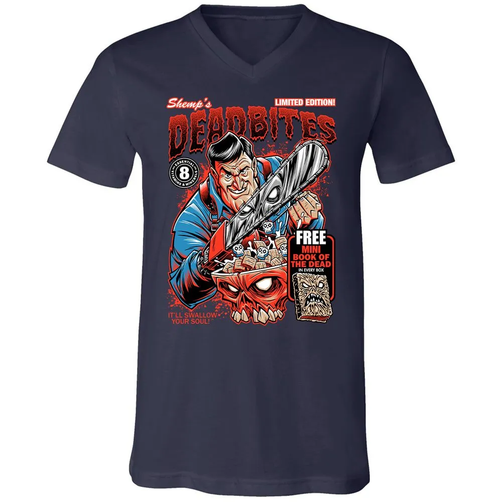 Unisex V-Neck T-Shirt - FWB1YVTZ - Navy - 2