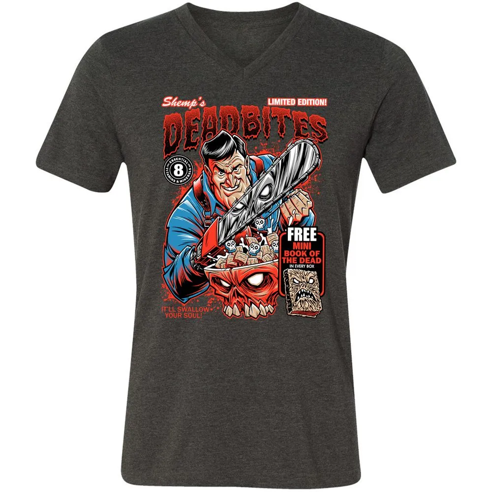 Unisex V-Neck T-Shirt - FWB1YVTZ - Dark Grey Heather - 8