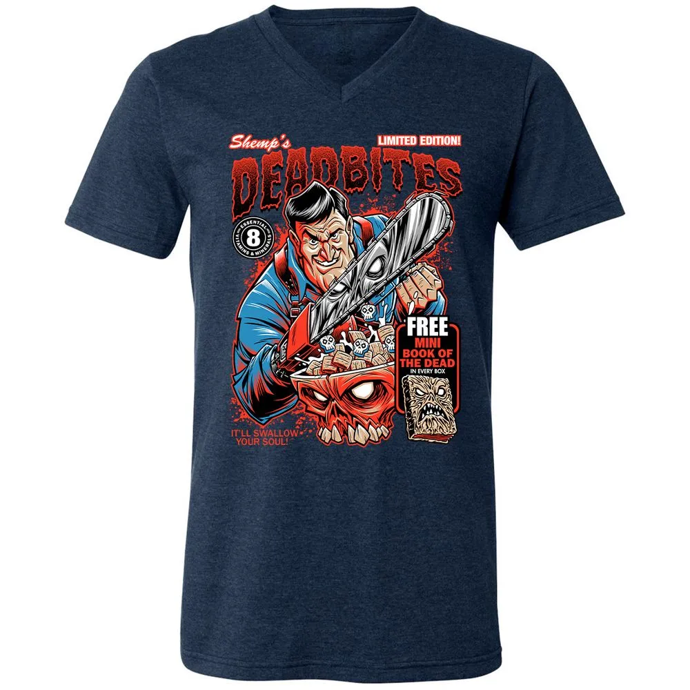 Unisex V-Neck T-Shirt - FWB1YVTZ - Heather Navy - 15