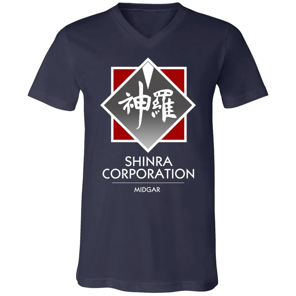 Unisex V-Neck T-Shirt - 8YMS49UG - Navy - 2