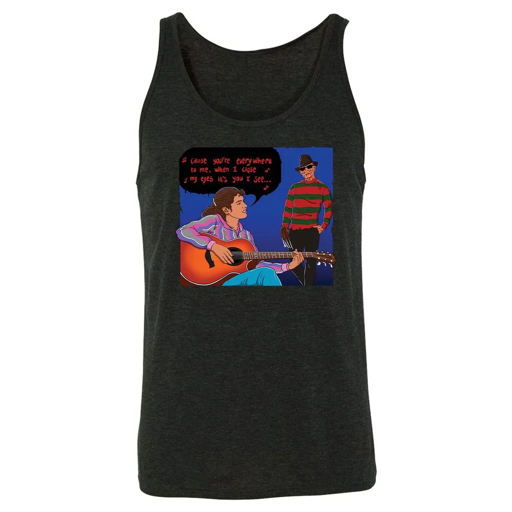 Unisex Jersey Tank - F6S38P9X - Charcoal Black Triblend - 5