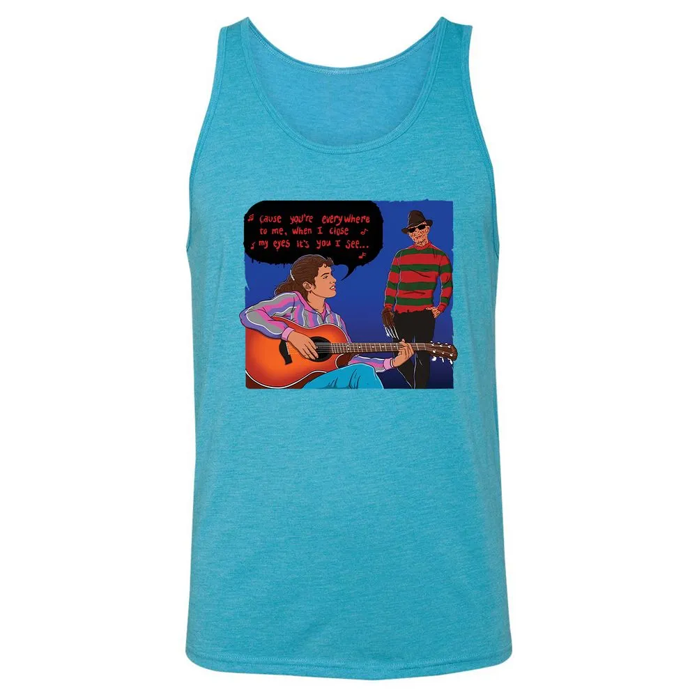 Unisex Jersey Tank - F6S38P9X - Aqua Triblend - 3