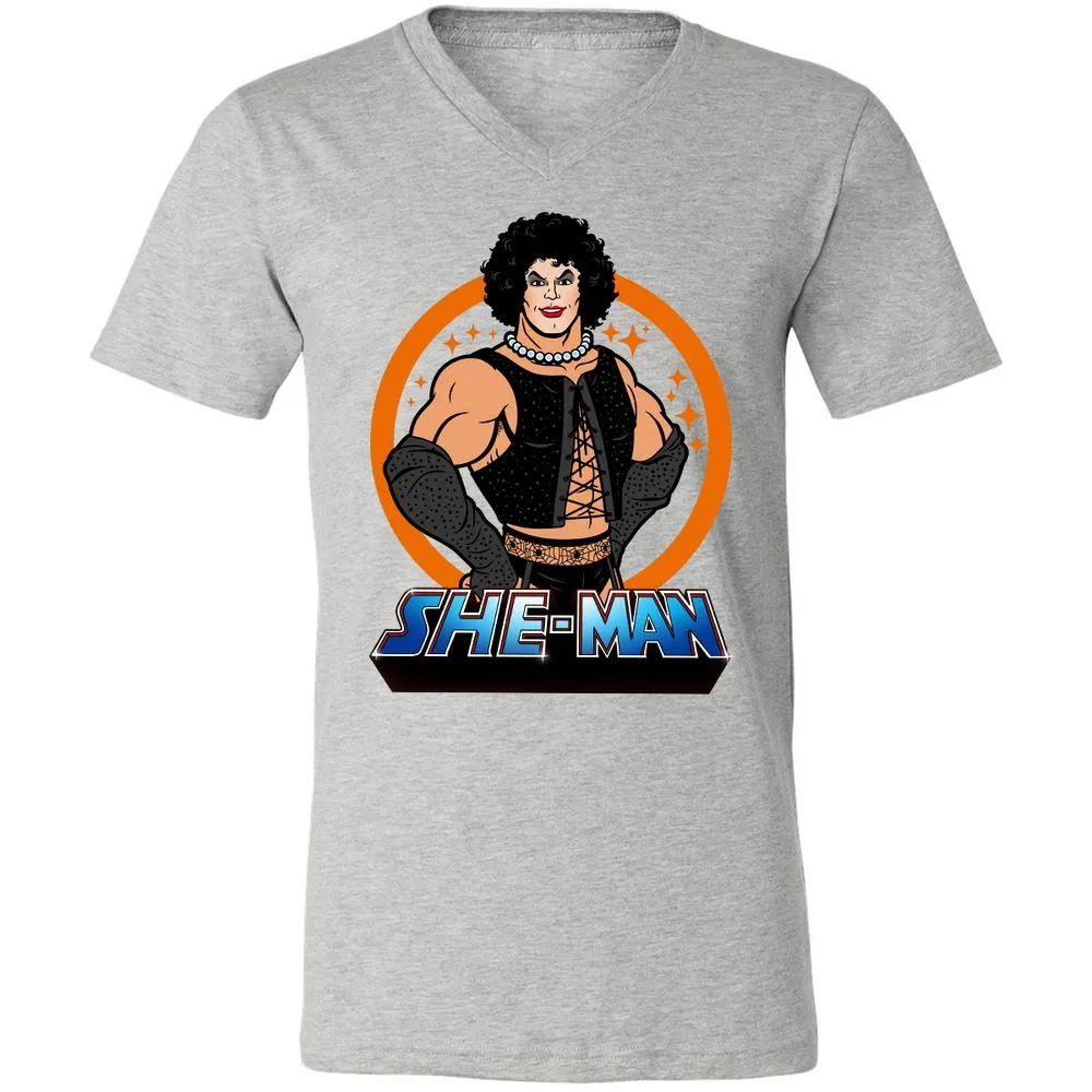 Unisex V-Neck T-Shirt - NRWP44AS - Athletic Heather - 7