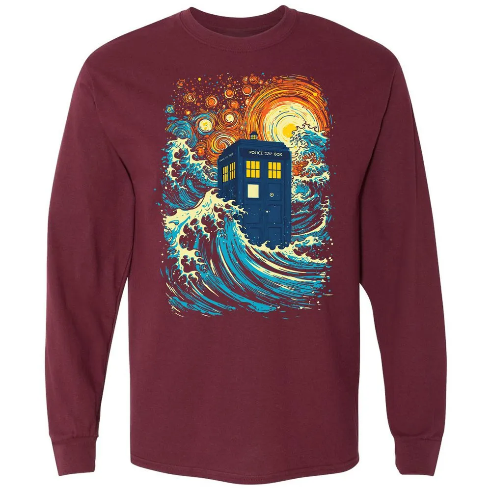 Long Sleeve T-Shirt - 3CTRKWKG - Maroon - 11