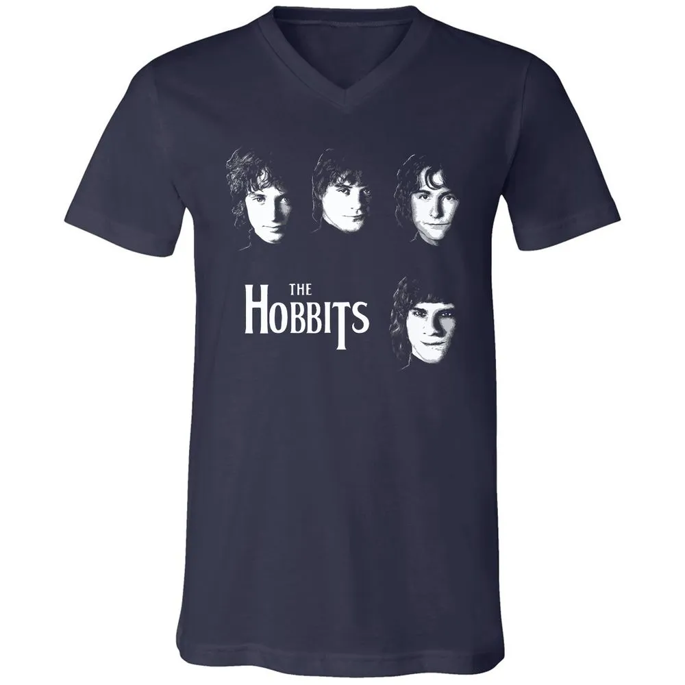 Unisex V-Neck T-Shirt - L2BXMC7M - Navy - 2