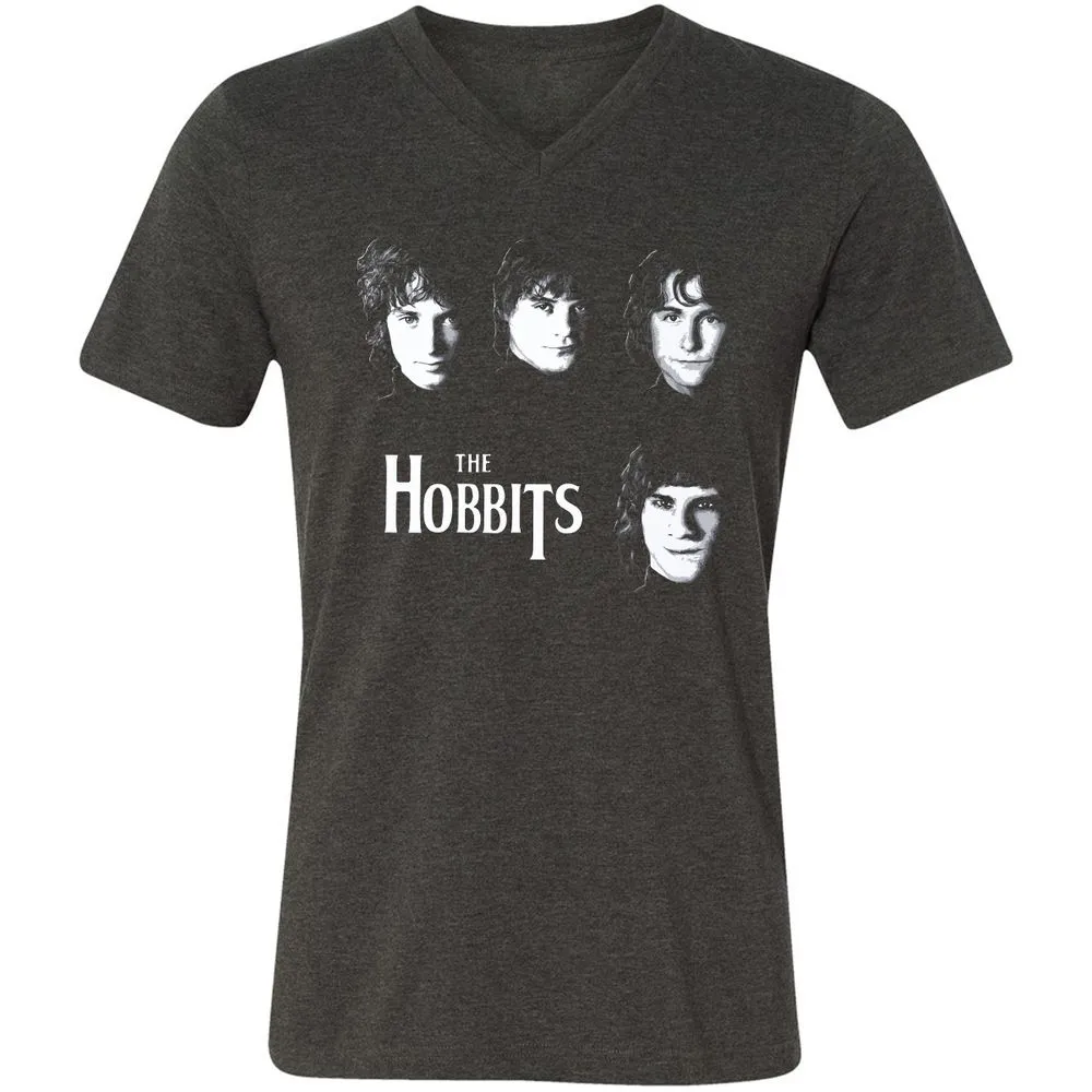 Unisex V-Neck T-Shirt - L2BXMC7M - Dark Grey Heather - 8