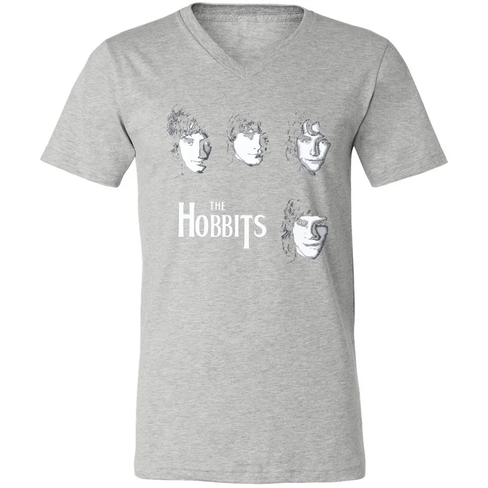 Unisex V-Neck T-Shirt - L2BXMC7M - Athletic Heather - 7