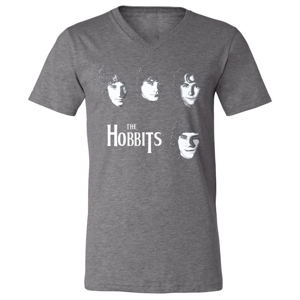 Unisex V-Neck T-Shirt - L2BXMC7M - Deep Heather - 13