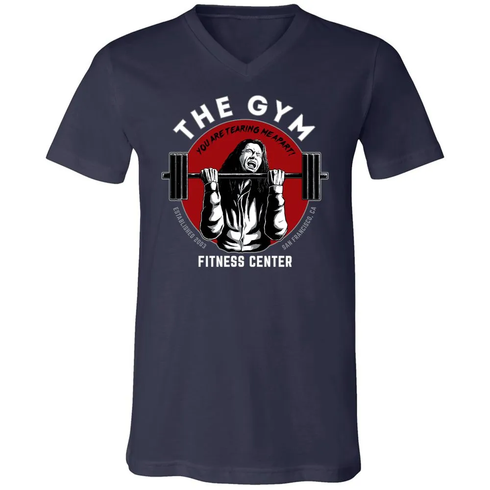 Unisex V-Neck T-Shirt - PWBKRNHX - Navy - 2