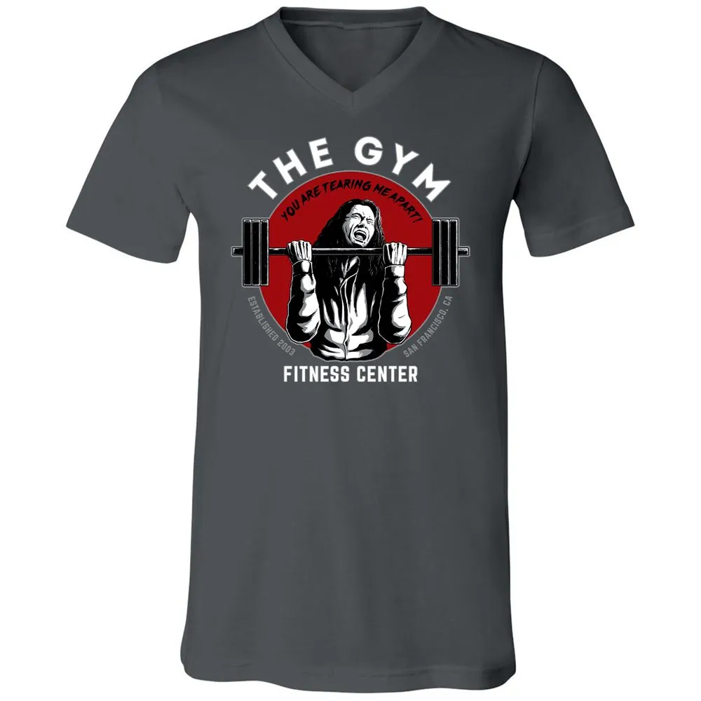 Unisex V-Neck T-Shirt - PWBKRNHX - Asphalt - 12