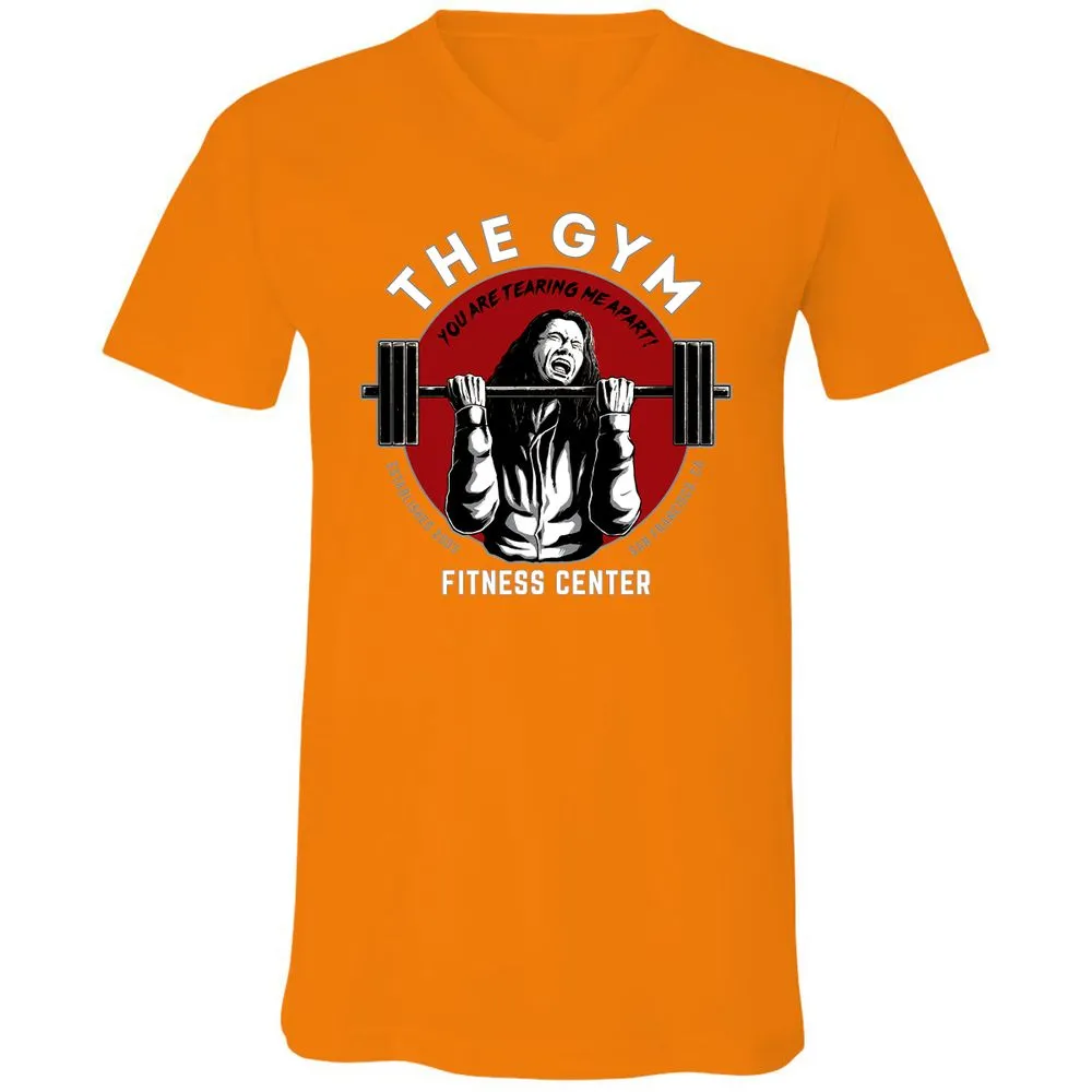 Unisex V-Neck T-Shirt - PWBKRNHX - Orange - 11