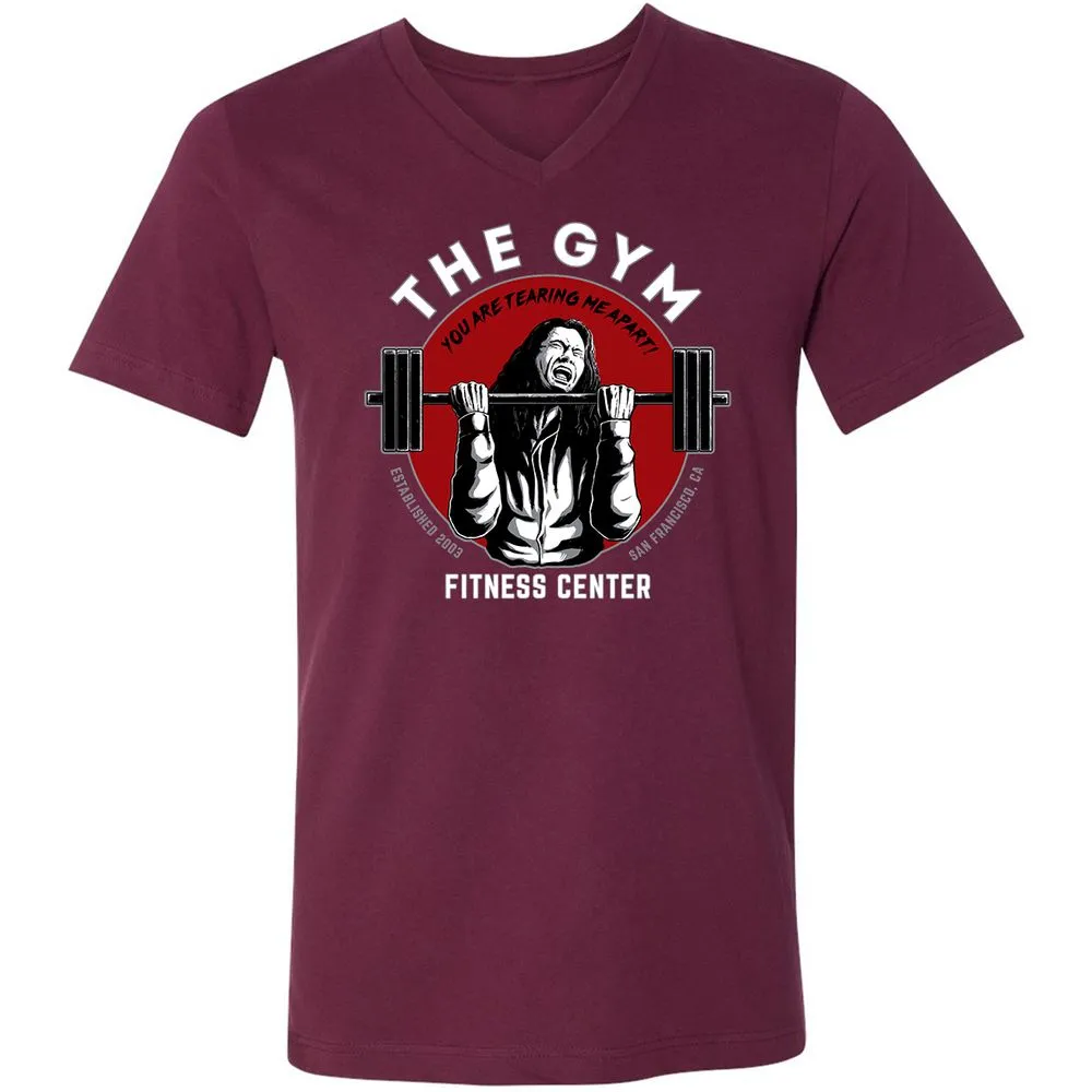 Unisex V-Neck T-Shirt - PWBKRNHX - Maroon - 6