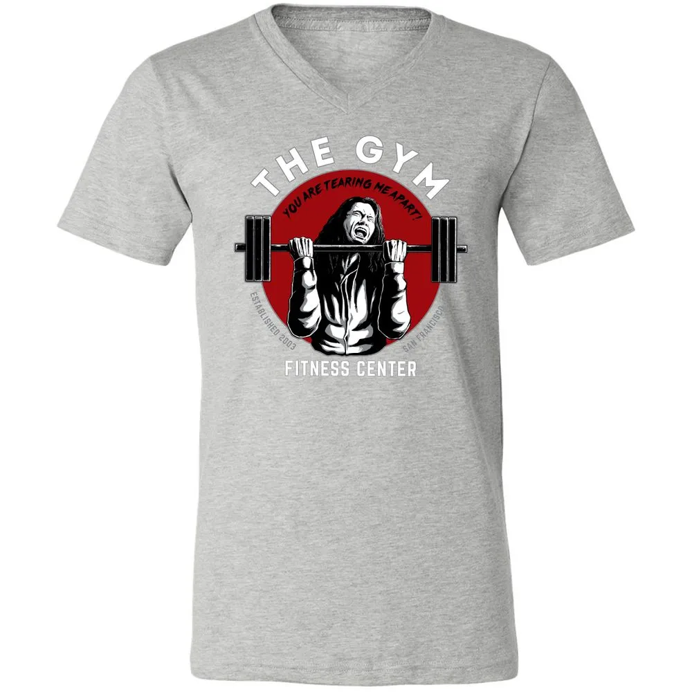 Unisex V-Neck T-Shirt - PWBKRNHX - Athletic Heather - 7