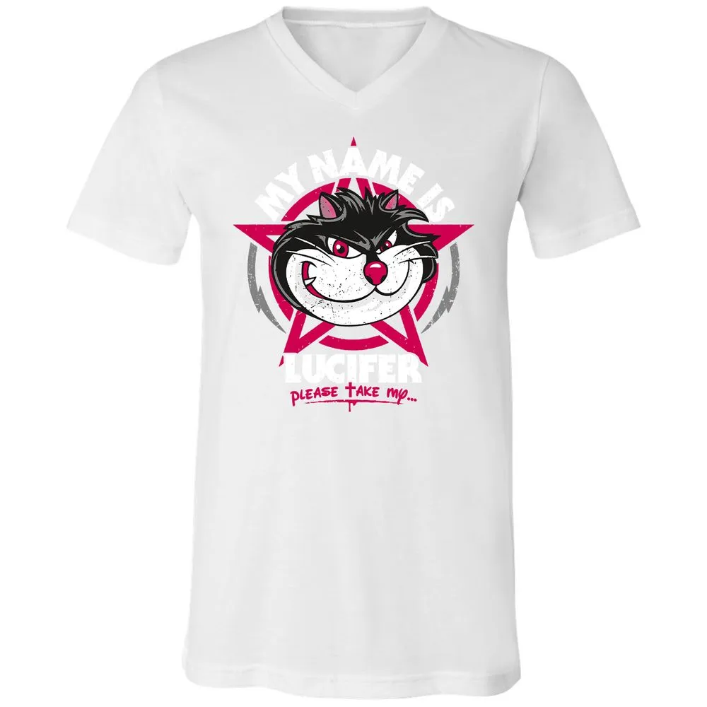 Unisex V-Neck T-Shirt - V83DPE7B - White - 5