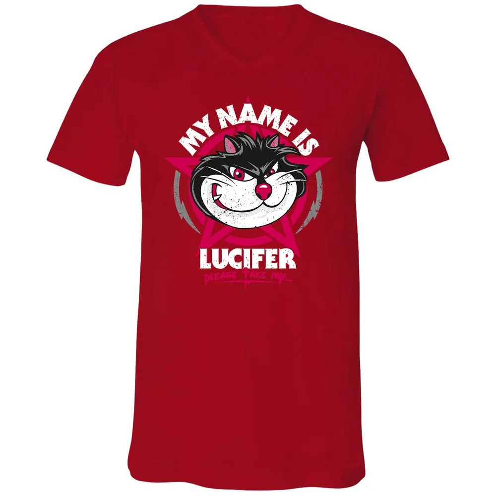 Unisex V-Neck T-Shirt - V83DPE7B - Red - 3
