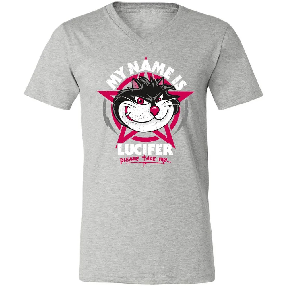 Unisex V-Neck T-Shirt - V83DPE7B - Athletic Heather - 7